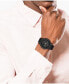 ფოტო #4 პროდუქტის Men's L 12.12. Chrono Black Silicone Strap Watch 43mm