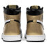 Jordan Air Jordan 1 High Nrg Patent Gold Toe 金脚趾 非鸳鸯 高帮 复古篮球鞋 男女同款 黑金拼接