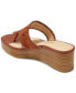 Фото #3 товара Women's Jacks Whipstitch Mid Stacked Wedge Sandals