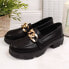 Фото #4 товара Leather shoes with a chain Filippo W PAW252, black