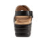 Trotters Nobu T2106-001 Womens Black Leather Strap Sandals Shoes 6