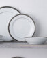 Austin Platinum Set of 4 Salad Plates, Service For 4