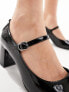 Фото #3 товара Mango mary jane heeled shoe in black