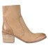 Diba True Majestic Zippered Round Toe Booties Womens Beige Casual Boots 36816-92
