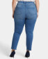Фото #2 товара Plus Size Marilyn Straight High Rise Ankle Jeans