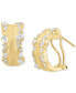 ფოტო #1 პროდუქტის EFFY® Diamond Multi-Cut Scattered Small Hoop Earrings (1 ct. t.w.) in 14k Gold, 0.75"