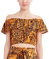 Фото #1 товара Jungle Queen Printed Cropped Swim Cover-Up