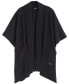 ფოტო #1 პროდუქტის Shawl Collar Knit Ruana with Pockets