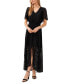 Women's Lace Batwing Sleeve Maxi Dress