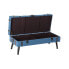 Банкетка DKD Home Decor Тёмно Синий Металл Деревянный MDF 102 x 42 x 40 cm