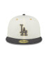 Фото #2 товара Men's White, Charcoal Los Angeles Dodgers 1980 MLB All-Star Game Chrome 59FIFTY Fitted Hat