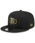 Фото #2 товара Men's Black Detroit Tigers 2024 Armed Forces Day 9FIFTY Snapback Hat