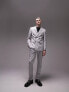 Topman skinny herringbone suit jacket in grey