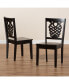 Gervais Modern and Contemporary Transitional 2-Piece Finished Wood Dining Chair Set