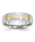 Фото #1 товара Cobalt 14k Gold Inlay Satin Wedding Band Ring