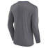 NBA New Orleans Pelicans Men's Long Sleeve Gray Pick and Roll Poly Performance