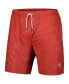 Фото #3 товара Men's Red Tampa Bay Buccaneers Naples Layered Leaves Swim Shorts