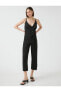 Комбинезон Koton V-Neck Belted Jumpsuit