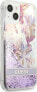 Guess Guess GUHCP13SLFLSU iPhone 13 mini 5,4" fioletowy/purple hardcase Flower Liquid Glitter