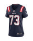 Фото #3 товара Women's John Hannah Navy New England Patriots Game Retired Player Jersey