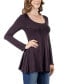 Фото #3 товара Women's Long Sleeve Swing Style Flare Tunic Top