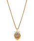 ფოტო #3 პროდუქტის Men's Cubic Zirconia Lion King Head 24" Pendant Necklace