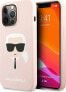 Karl Lagerfeld Etui Karl Lagerfeld KLHCP13LSLKHLP Apple iPhone 13 Pro jasnoróżowy/light pink hardcase Silicone Karl`s Head