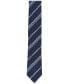 Фото #3 товара Men's Gwen Stripe Slim Tie, Created for Macy's