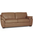 Фото #2 товара Lothan 79" Leather Apartment Sofa with 2 Cushions, Created for Macy's