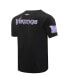 ფოტო #4 პროდუქტის Men's Black Minnesota Vikings Retro Striper T-shirt