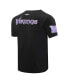 Фото #4 товара Men's Black Minnesota Vikings Retro Striper T-shirt