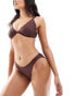 Cotton On full bikini bottom in brown shimmer Schimmerndes Weidenbraun, 2XS - EU 34 - фото #1