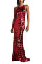 Фото #3 товара Women's Madysin Sequin Fringe Gown