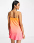 ASOS DESIGN strappy mini dress in pink ombre