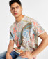 Фото #2 товара Men's Short-Sleeve Crewneck Collage-Print T-Shirt