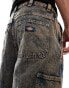 Dickies madison baggy fit denim jeans in overdye washed brown