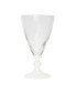 White Stemmed Wine Glasses, Set of 6