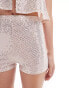 Фото #4 товара Miss Selfridge sparkly hot pant short