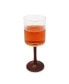 Фото #3 товара Straight Structure and Wood Stem Optic Wine Glasses, Set of 6