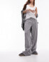 Фото #2 товара Topshop stripe low slung linen trousers in multi