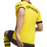 Puma Bvb Crew Neck Short Sleeve Home Authentic Soccer Jersey Mens Black, Yellow