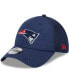 Men's Navy New England Patriots Stripe 39THIRTY Flex Hat