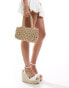 Фото #3 товара ASOS DESIGN woven grab bag with drawstring closure in sand