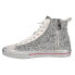 Vintage Havana Alive Glitter High Top Womens Silver Sneakers Casual Shoes ALIVE