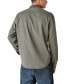Фото #2 товара Men's Corduroy-Collar Long Sleeve Button-Front Utility Shirt