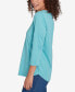 Petite V-Neck Solid Knit Top with Bead Detail