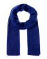 Фото #1 товара Qi Cashmere Jersey Cashmere Scarf Men's Blue Os