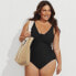 Фото #3 товара Lands' End Women's Plus Size DD-Cup SlenderSuit Grecian Tummy Control Chlorine