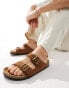 Фото #1 товара ASOS DESIGN two strap sandals in tan