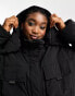 Фото #3 товара Weekday Attila padded parka with utility pockets in black